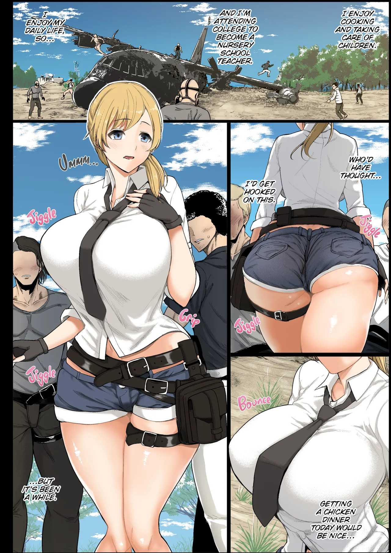 Aomizuan Shimantogawa College Girl Wins a Lewd Chicken Dinner - Image 1