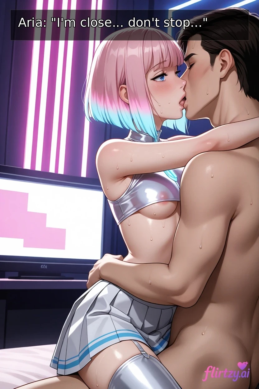 Aria Off-Air Intimacy - Streaming gamer girl takes a break to suck dick - 15 Pics - Image 10