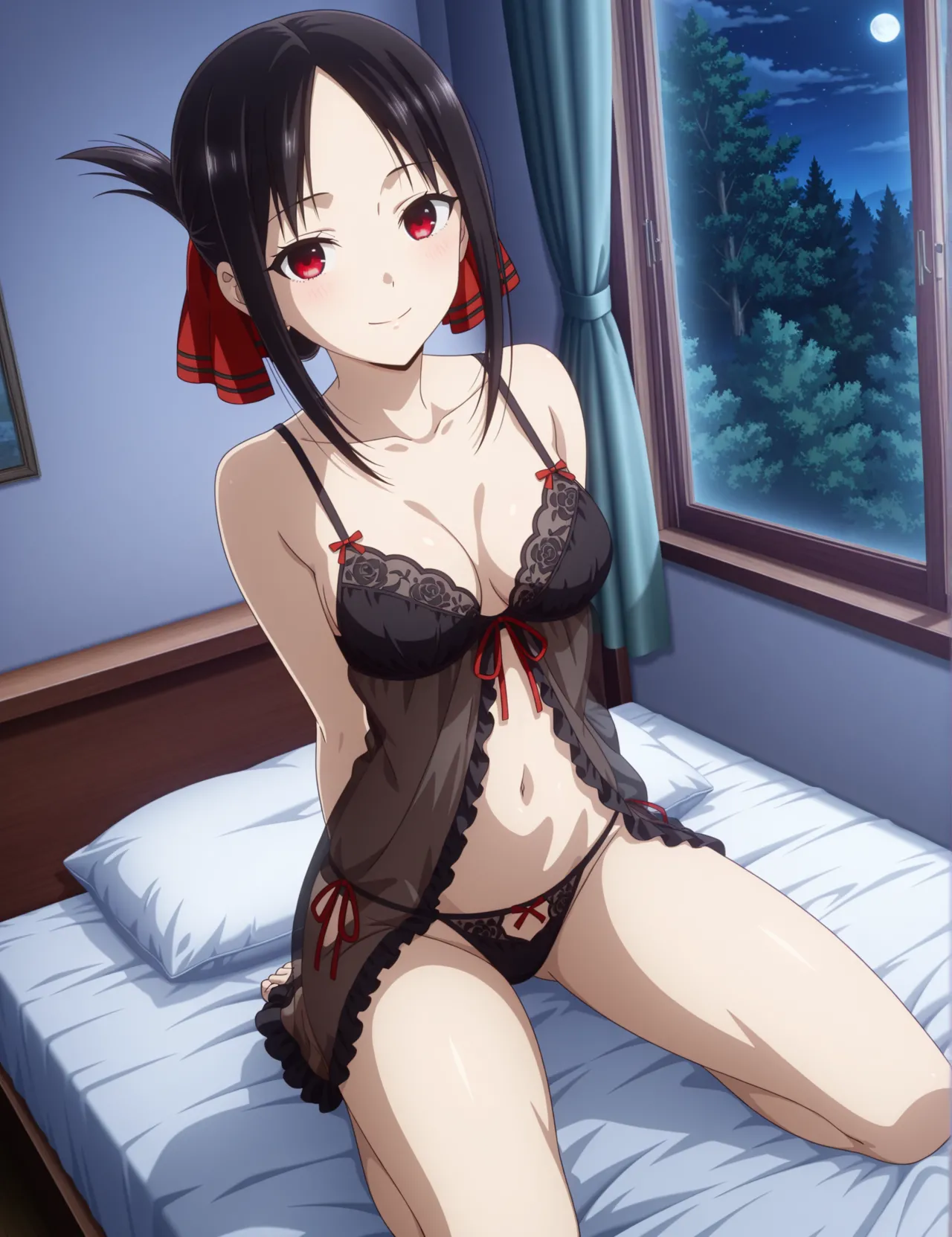 Art_DreamerShinomiya Kaguya in a sexy lace lingerie - Image 4