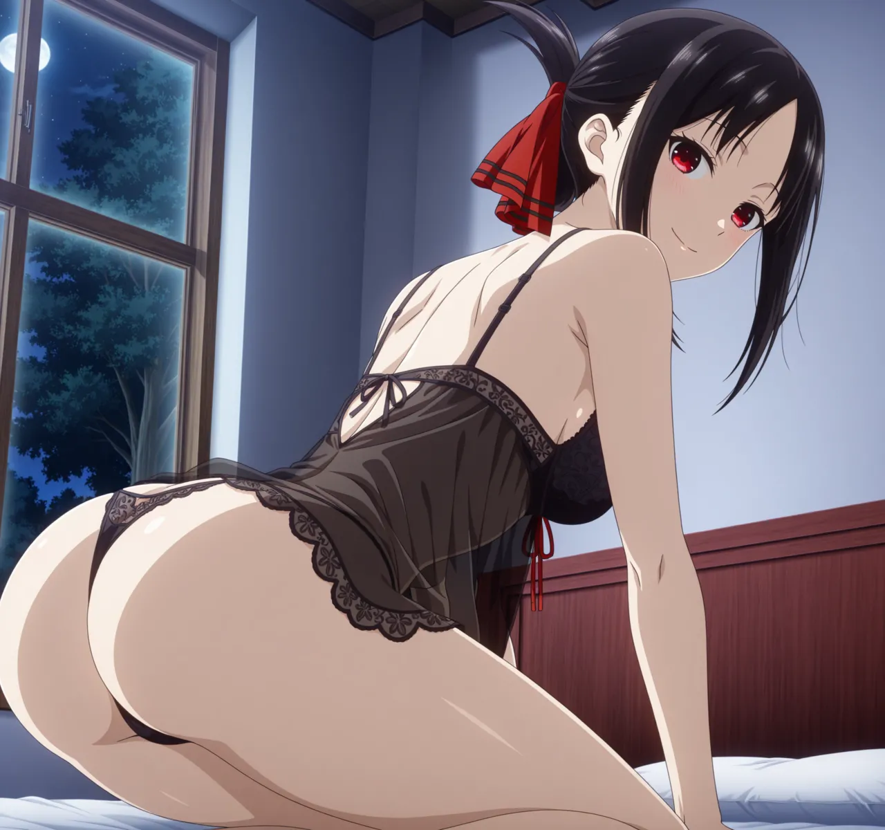 Art_DreamerShinomiya Kaguya in a sexy lace lingerie - Image 8