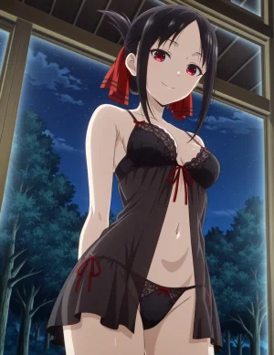 Art_DreamerShinomiya Kaguya in a sexy lace lingeri...