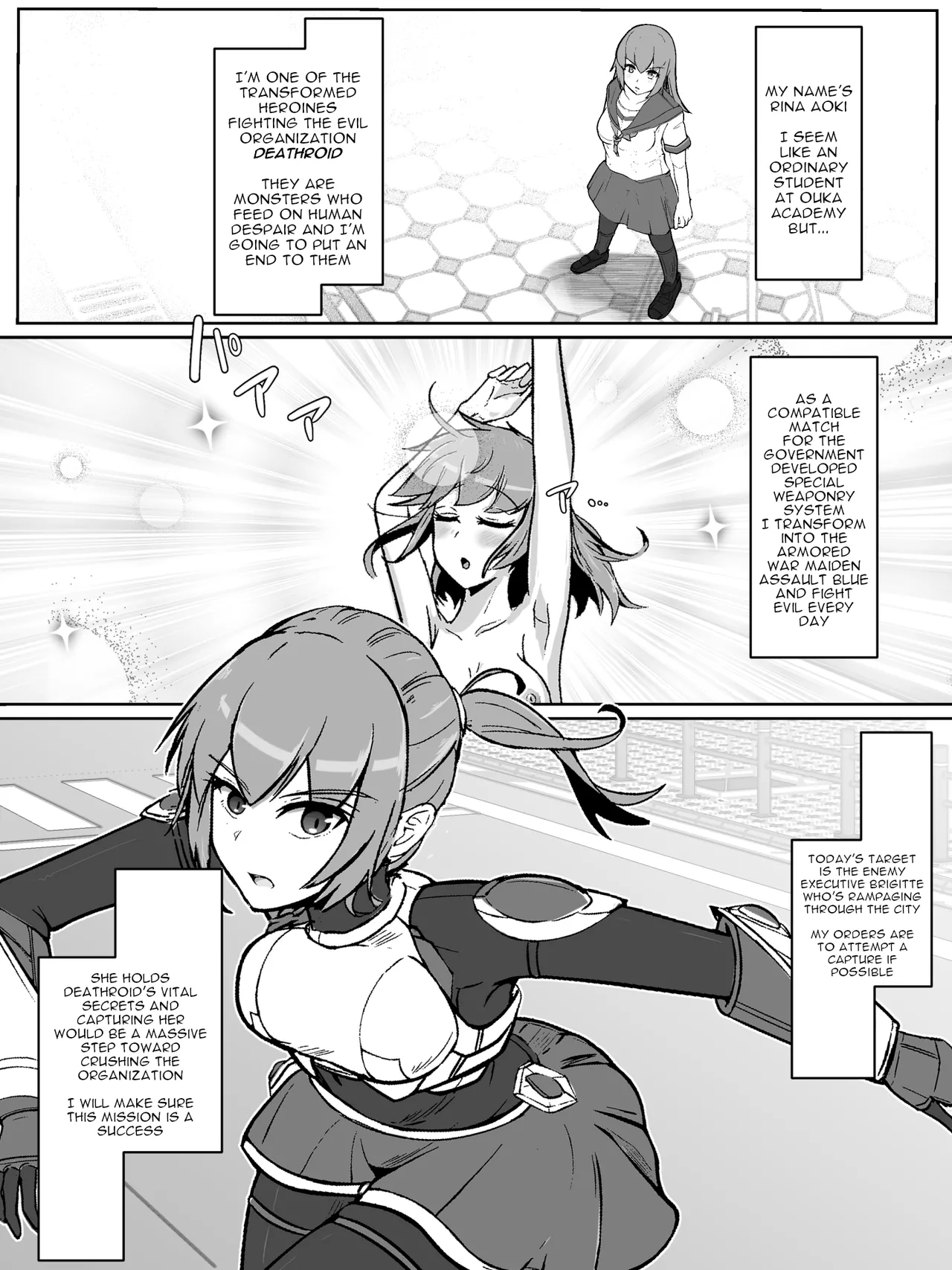 Arujima Soukou Senki Assault Blue Haiboku Heroine Subete o Ubaware Zetsubousu English - Image 2