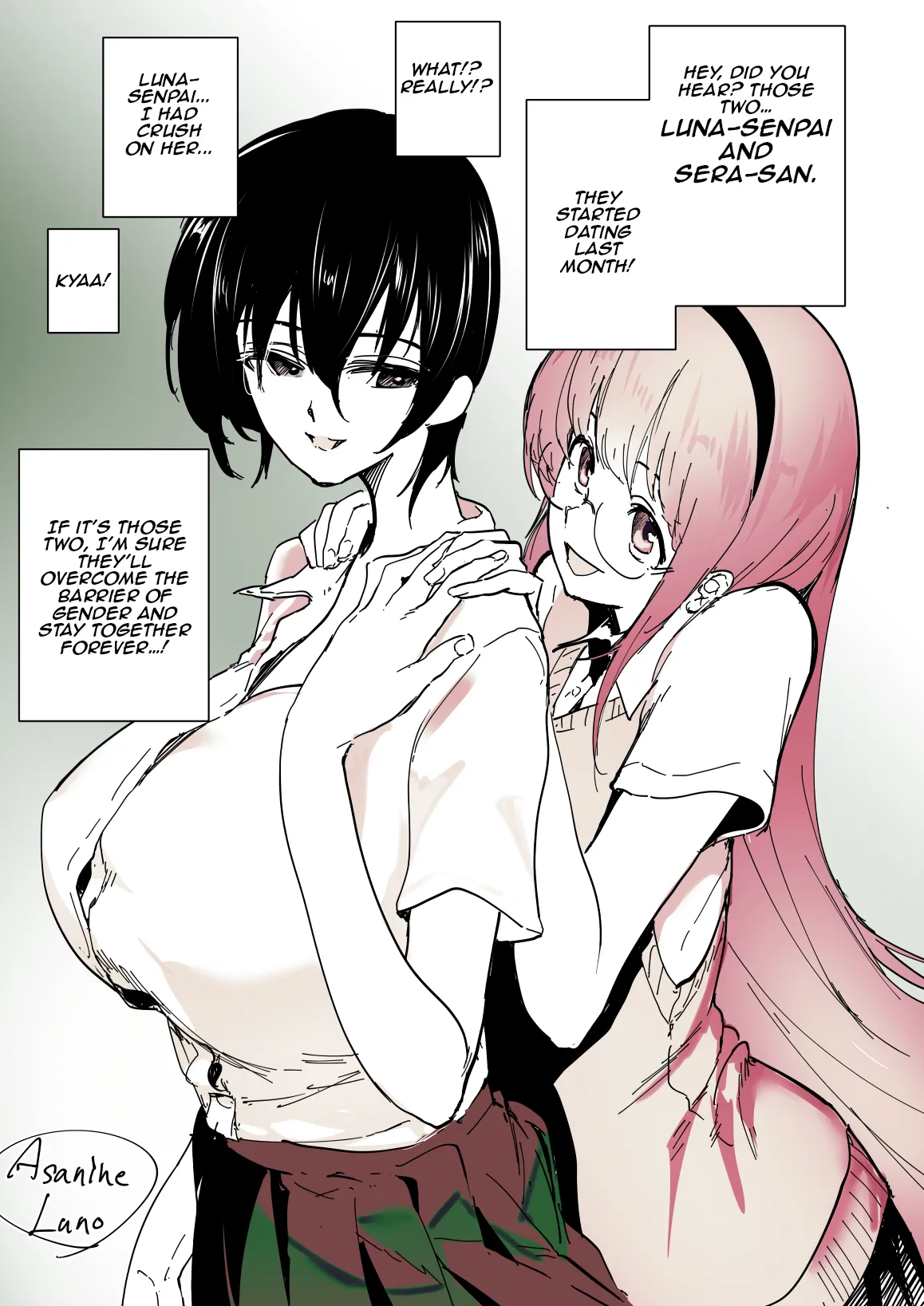 Asanine Luno Yuri NTR Lesbian NTR 01-03 English Aishi21 - Image 2