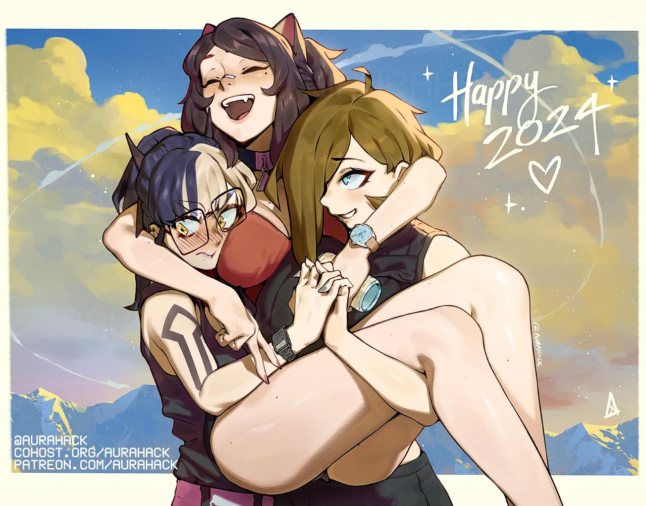 Aurahack Ascari Megane Catherine Dorothée ft. Levin, Vell, Aria Mio OC - Image 1