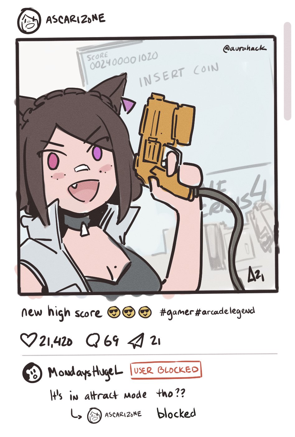 Aurahack Ascari Megane Catherine Dorothée ft. Levin, Vell, Aria Mio OC - Image 8