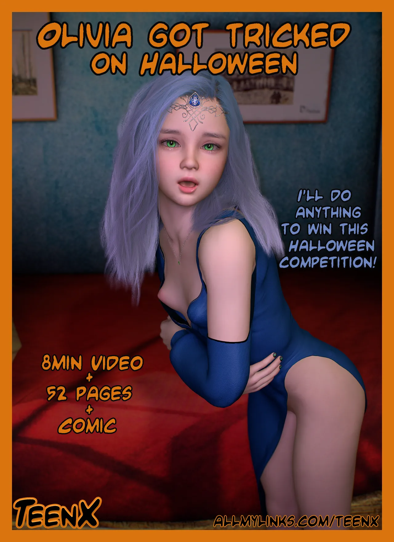 Aurora caught by monster on Halloween Video link TeenX - Image 33