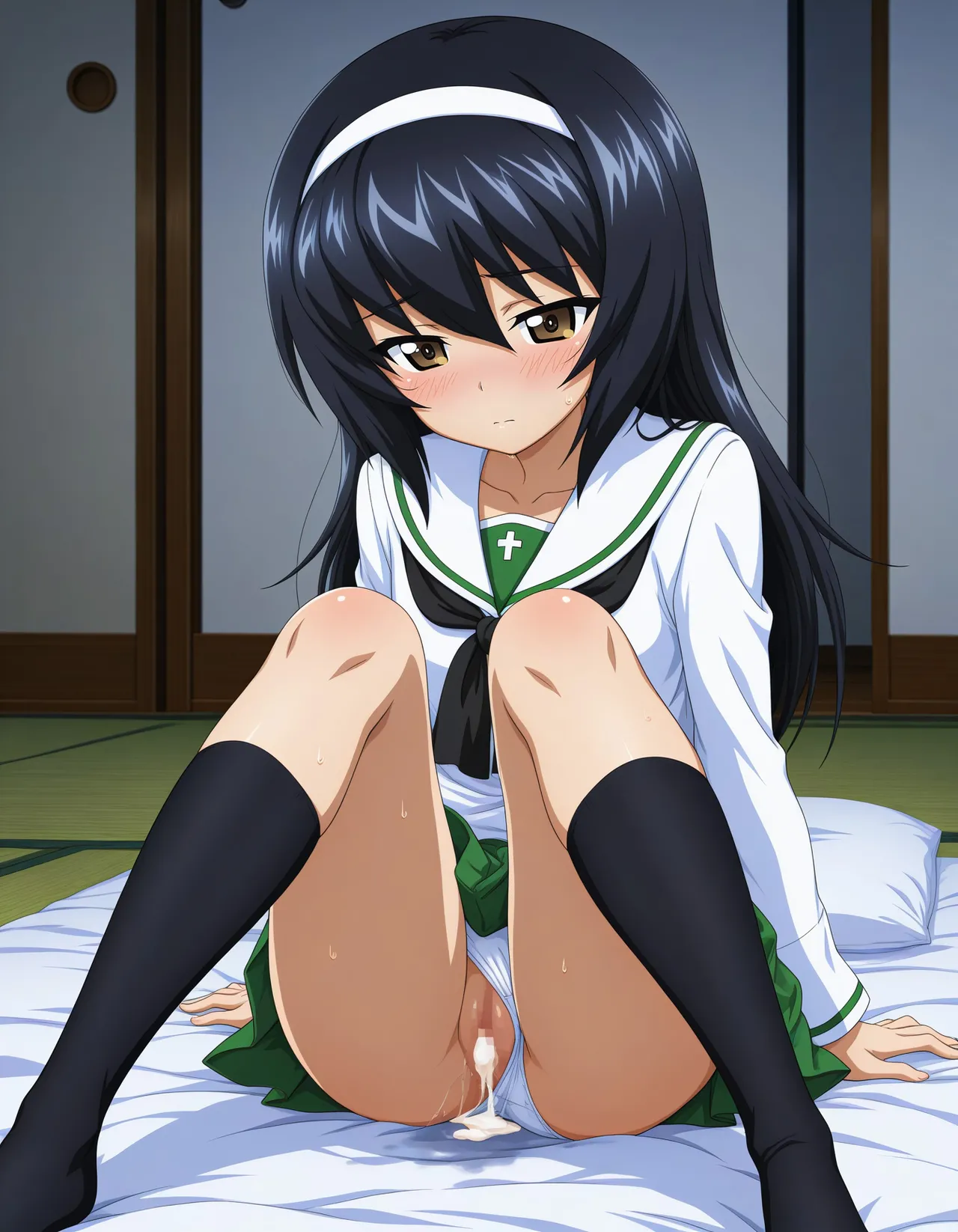 azusa PATREON Girls und Panzer Reizei Mako 290P - Image 103