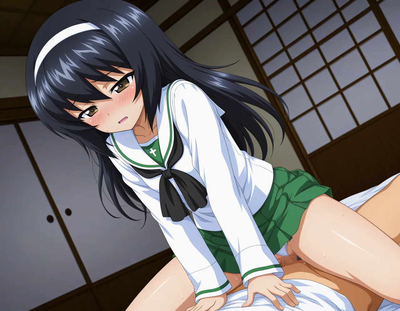 azusa PATREON Girls und Panzer Reizei Mako 290P - Image 75