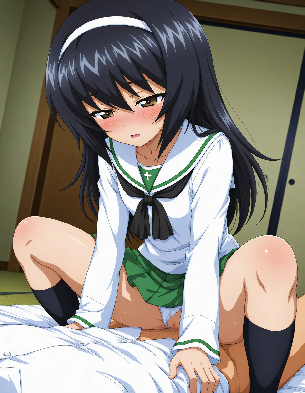 azusa PATREON Girls und Panzer Reizei Mako 290P - Image 81
