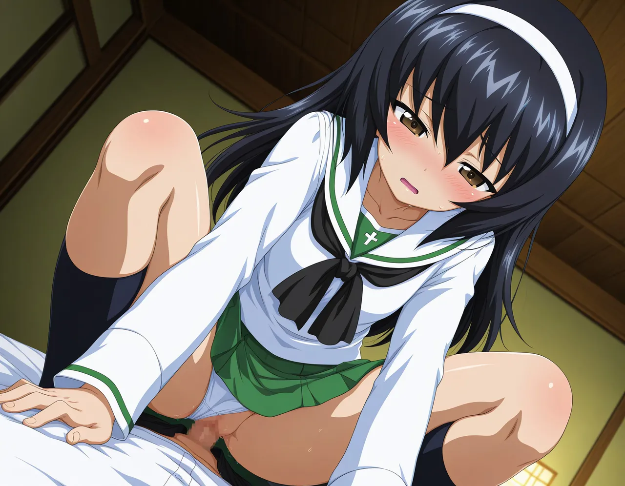 azusa PATREON Girls und Panzer Reizei Mako 290P - Image 83