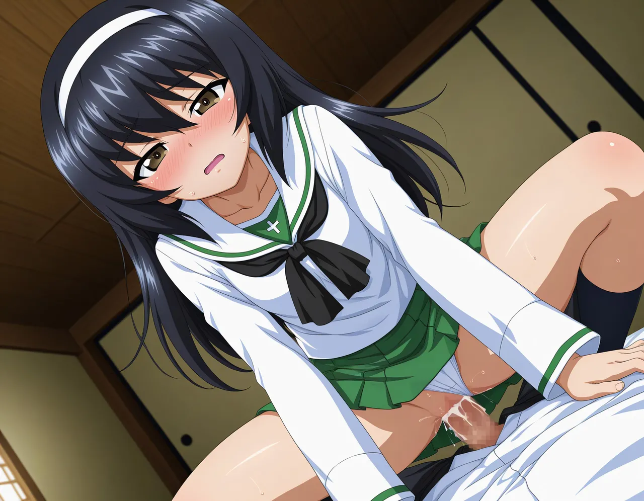 azusa PATREON Girls und Panzer Reizei Mako 290P - Image 89