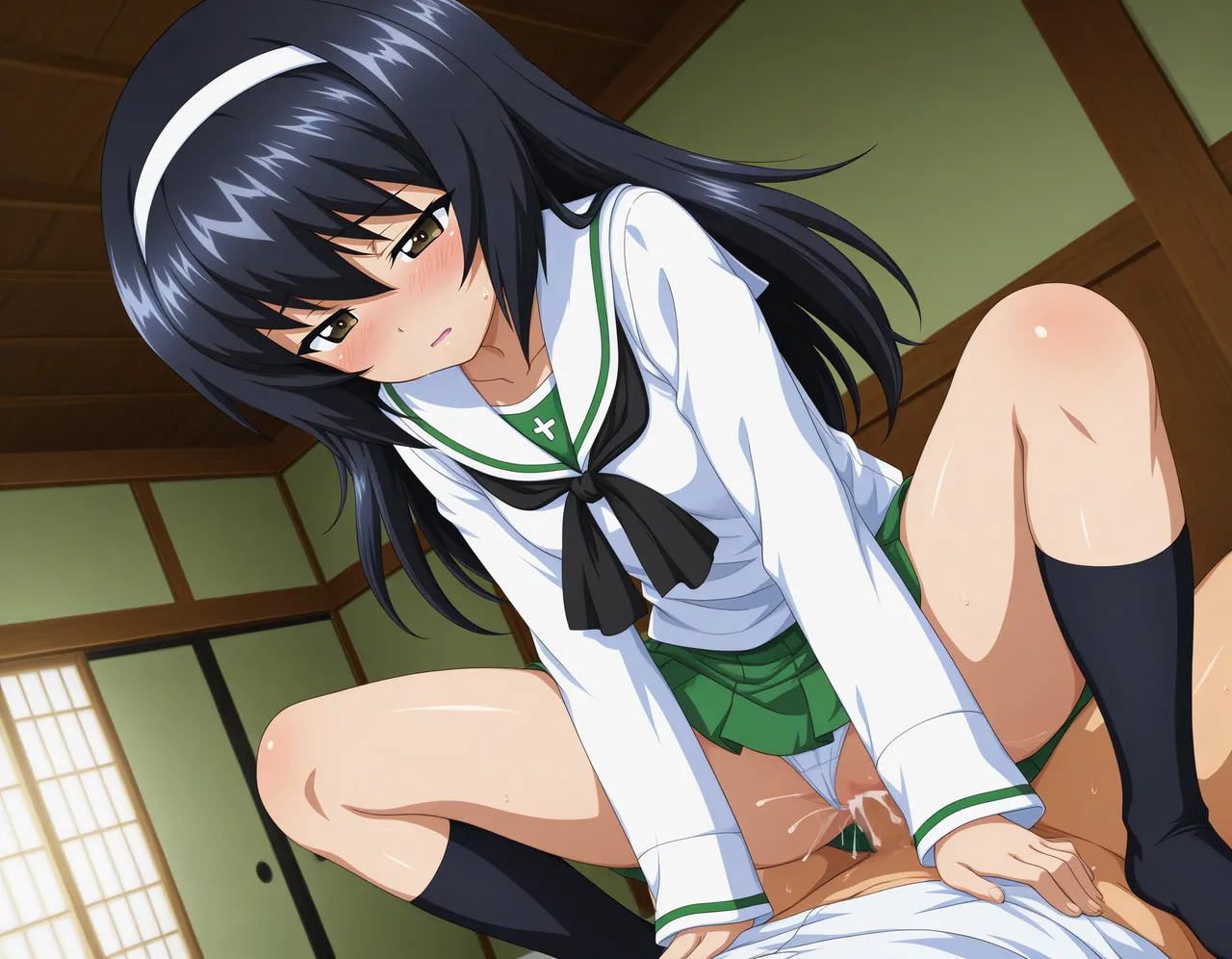 azusa PATREON Girls und Panzer Reizei Mako 290P - Image 91