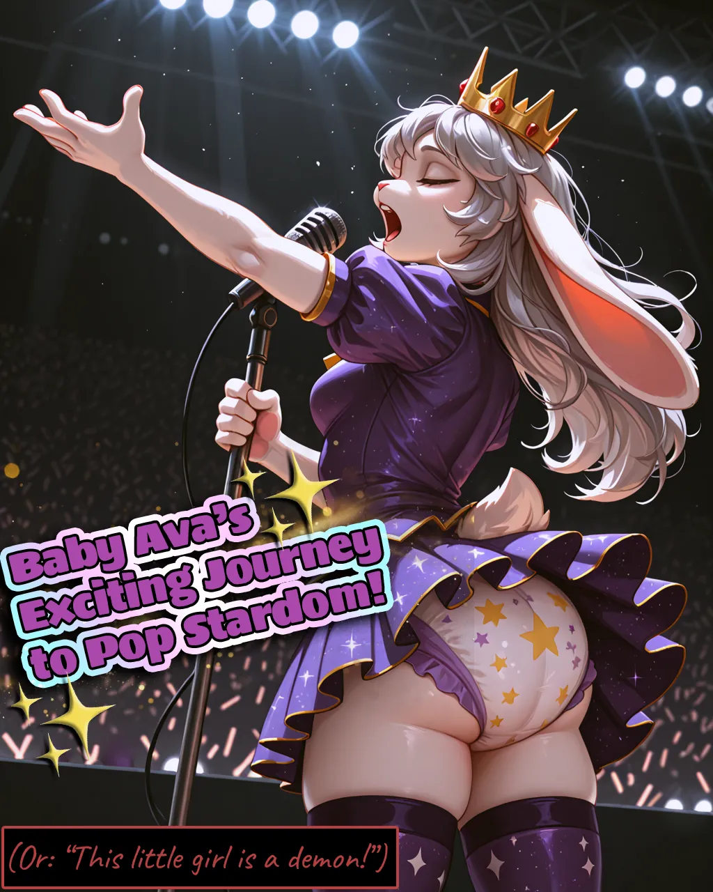 Baby Avas Exciting Journey to Pop Stardom diaper, furry, transfutanari - Image 1