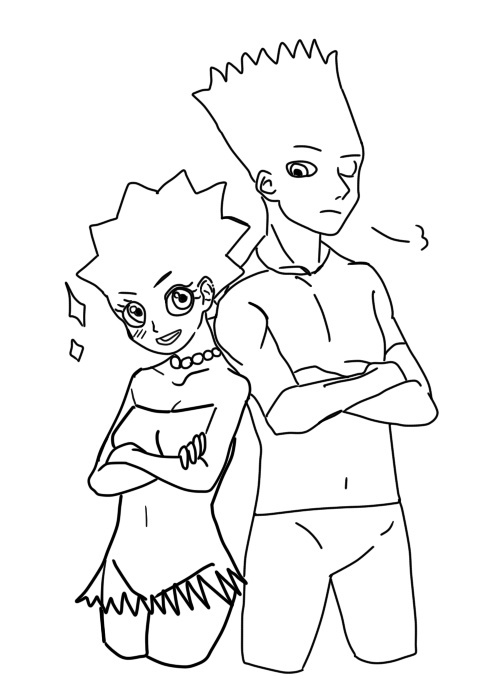 Bart and Lisa Simpsons KimRon1992 - Image 26