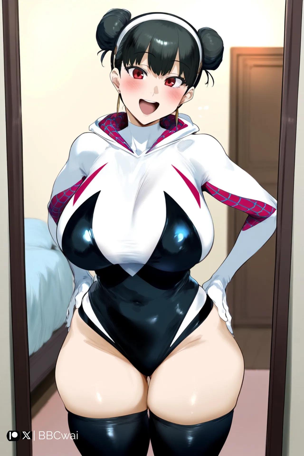 BBCwai Yor Briar Spider-Gwen Cosplay x BBC Blowjob, Sex Patreon - Image 15