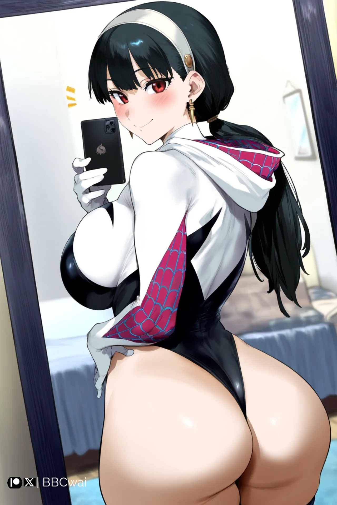 BBCwai Yor Briar Spider-Gwen Cosplay x BBC Blowjob, Sex Patreon - Image 20