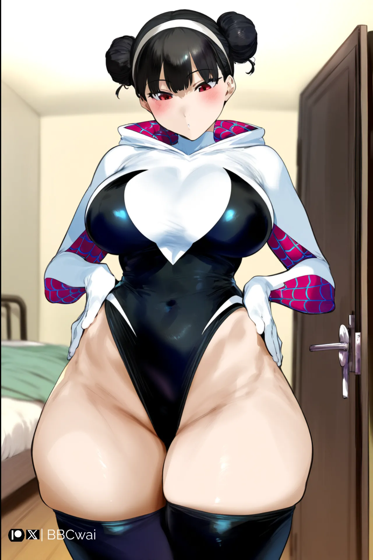 BBCwai Yor Briar Spider-Gwen Cosplay x BBC Blowjob, Sex Patreon - Image 60