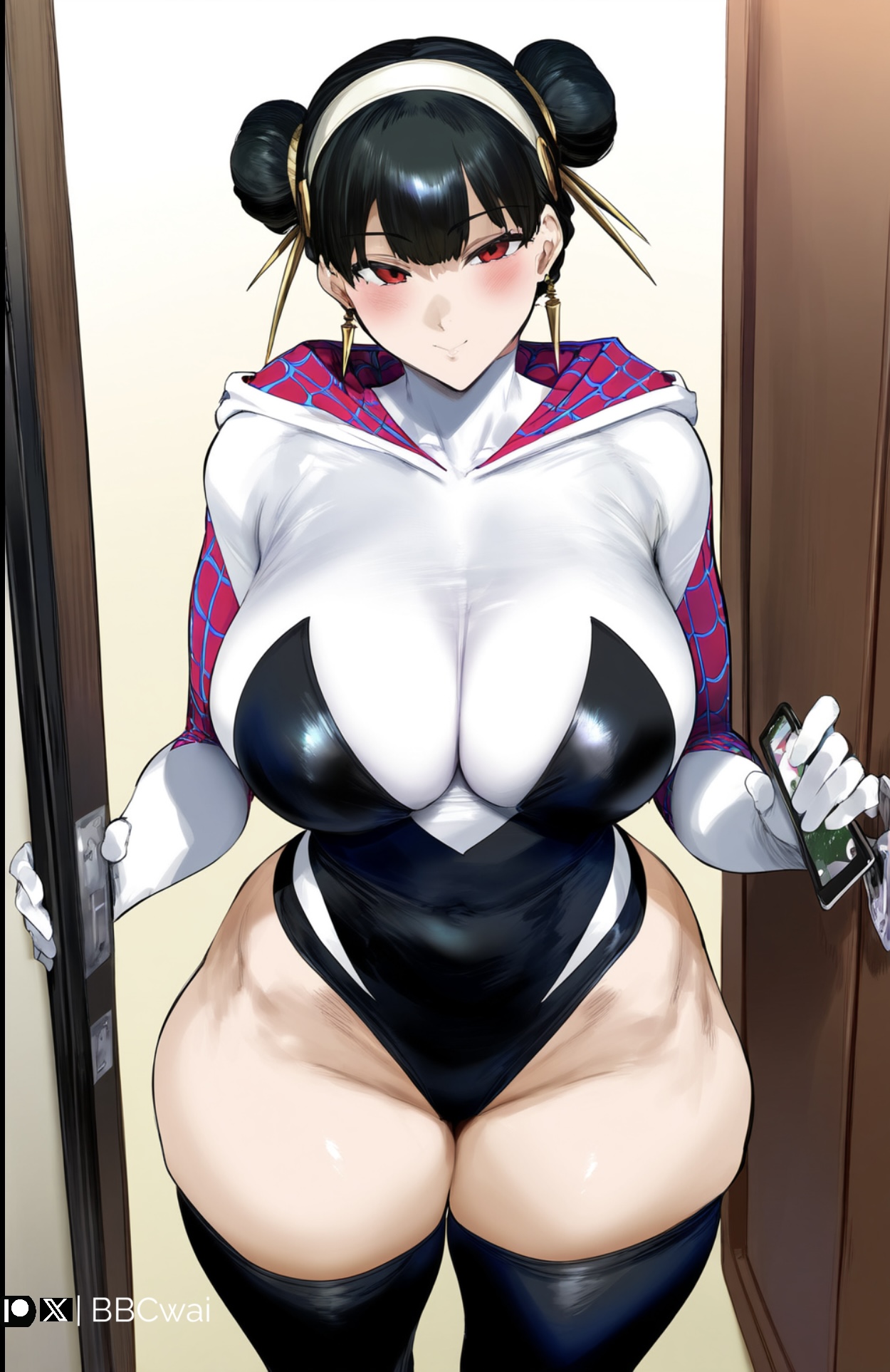 BBCwai Yor Briar Spider-Gwen Cosplay x BBC Blowjob, Sex Patreon - Image 61