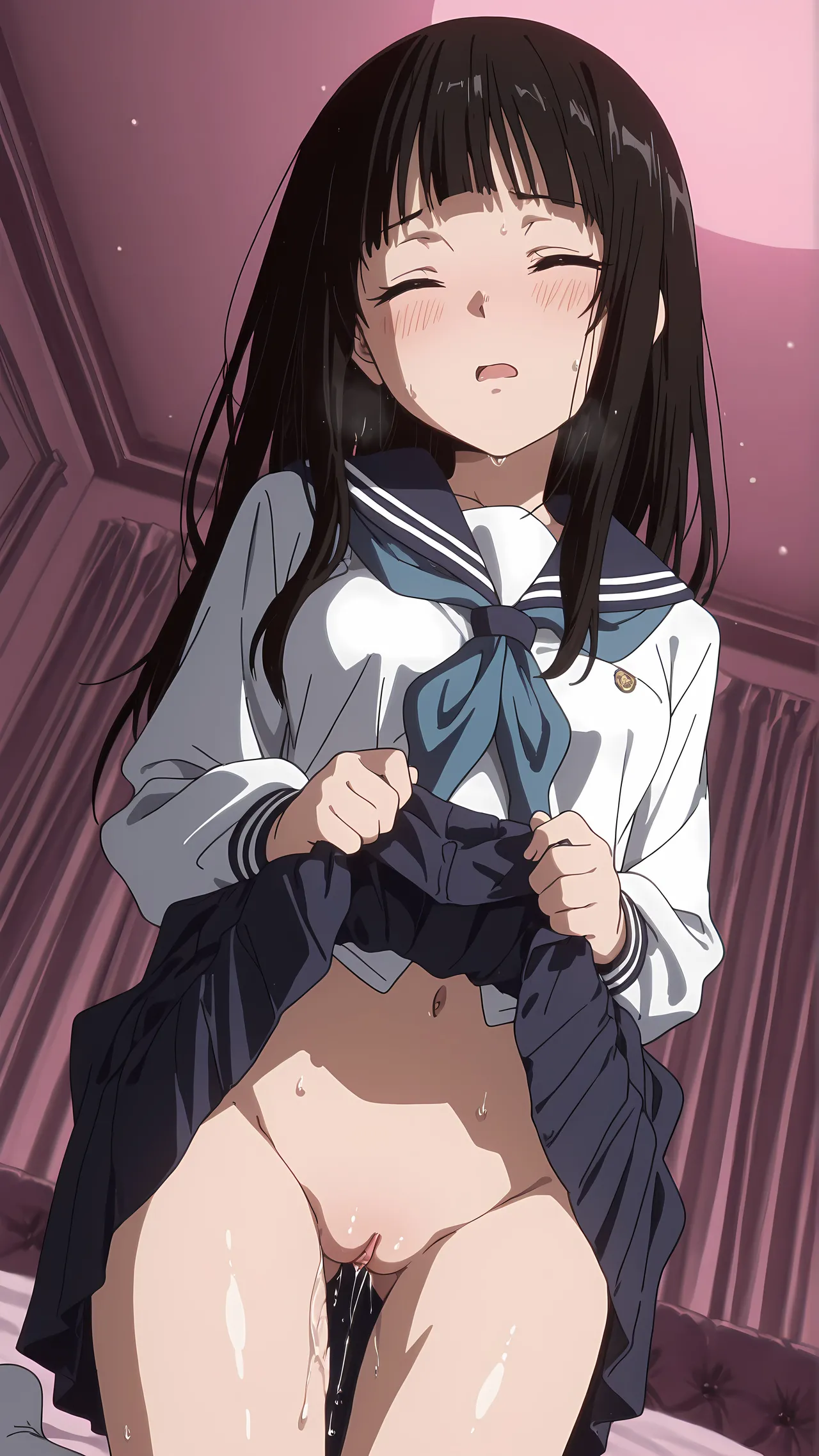 BBStaff 奉〇郎と恋仲になり学〇妊娠する千反田〇る Chitanda - Image 17