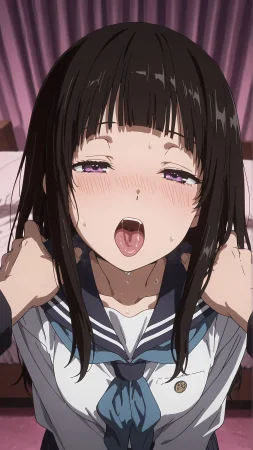 BBStaff 奉〇郎と恋仲になり学〇妊娠する千反田〇る Chitanda - Page 9