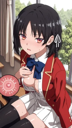 BBStaff 催〇アプリで種付けされる堀北〇音 Suzune Horikita - Page 141