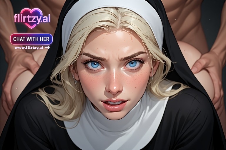 Bent Over at Sunset Busty blonde nun is face fucked and facialed - 21 Pics - Image 16