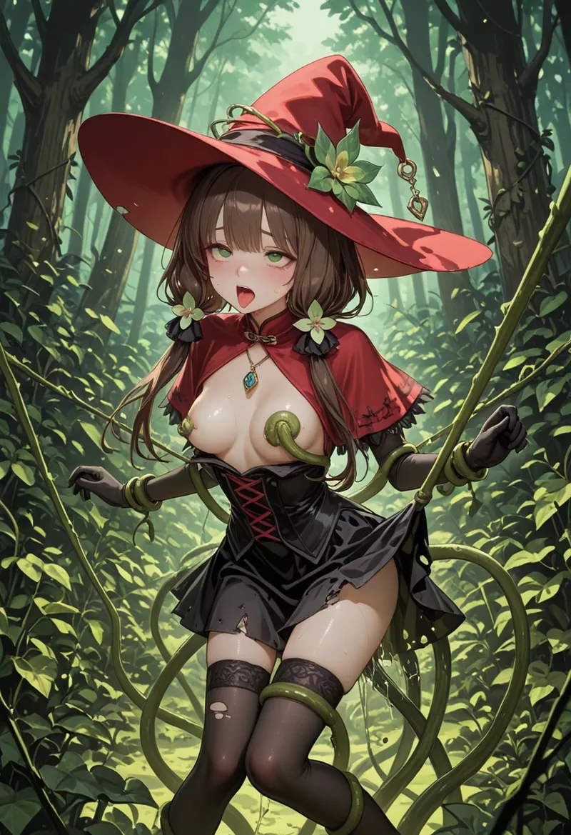 BIGDIRPatreon Liz - Love magic apprentice -Chapter 2 - Magical Forest - Tentacles of the deep woods - Image 13