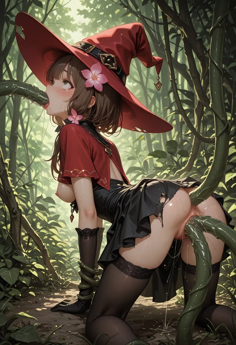 BIGDIRPatreon Liz - Love magic apprentice -Chapter 2 - Magical Forest - Tentacles of the deep woods - Image 37