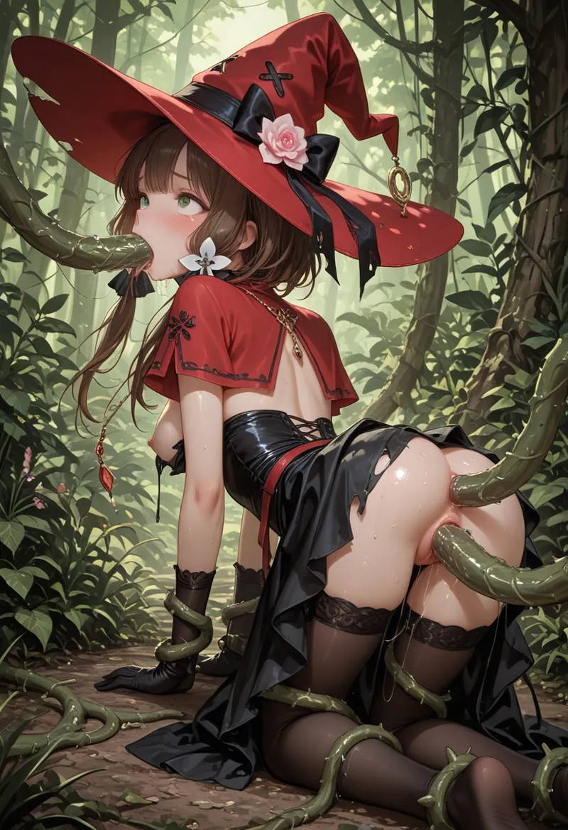 BIGDIRPatreon Liz - Love magic apprentice -Chapter 2 - Magical Forest - Tentacles of the deep woods - Image 38