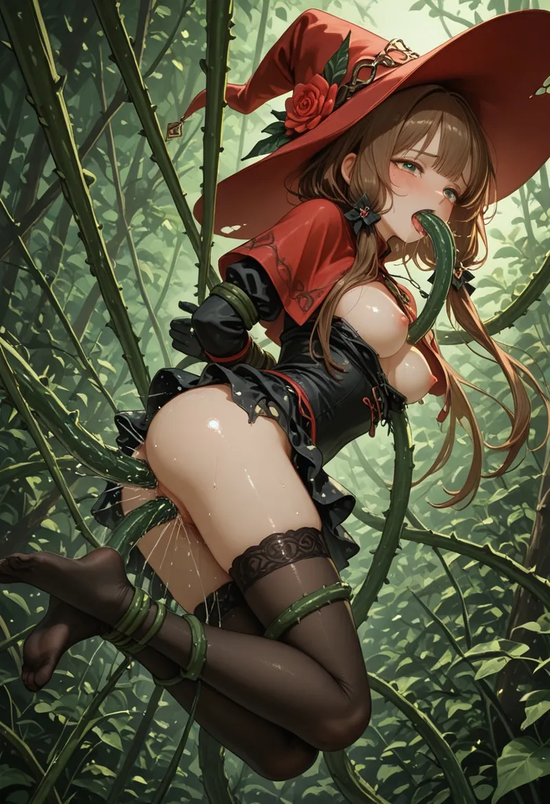 BIGDIRPatreon Liz - Love magic apprentice -Chapter 2 - Magical Forest - Tentacles of the deep woods - Image 87
