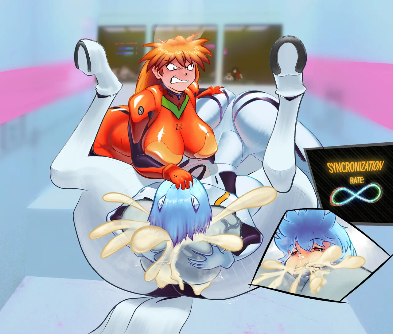 BigEggGuy Asuka and Rei collecting MPE samples Neon Genesis Evangelion - Image 12