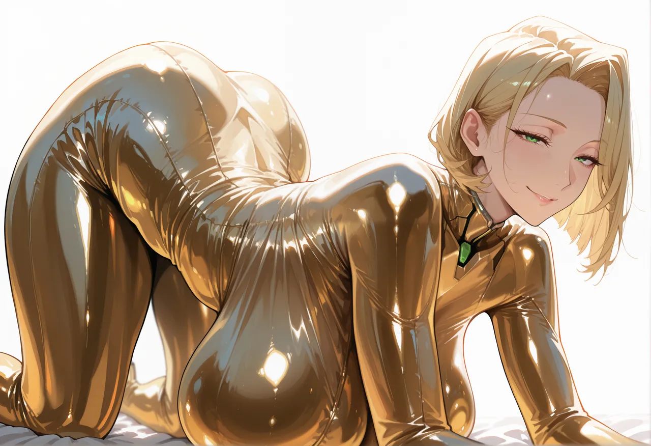 BigMelons オリヴィア陽向 金ボディースーツ - Image 16