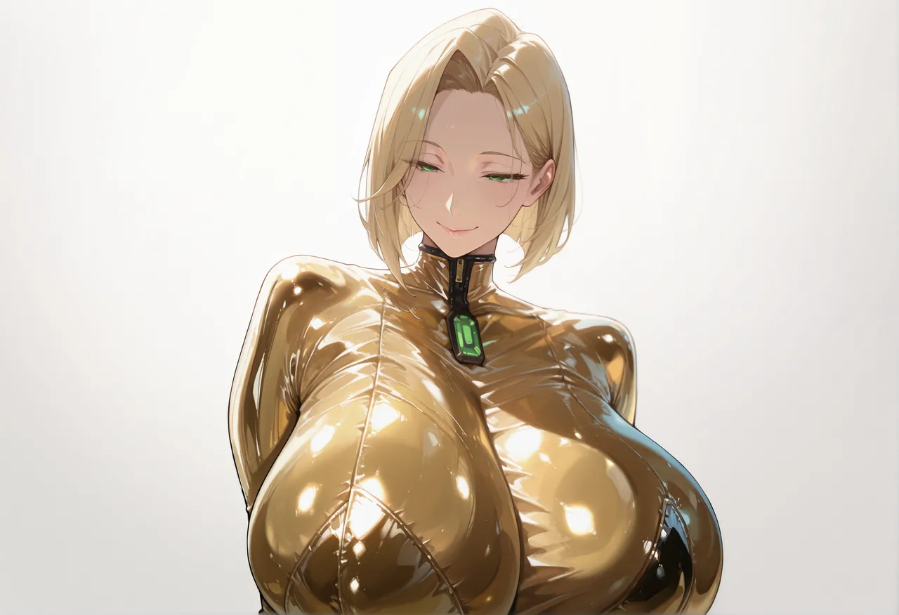 BigMelons オリヴィア陽向 金ボディースーツ - Image 4