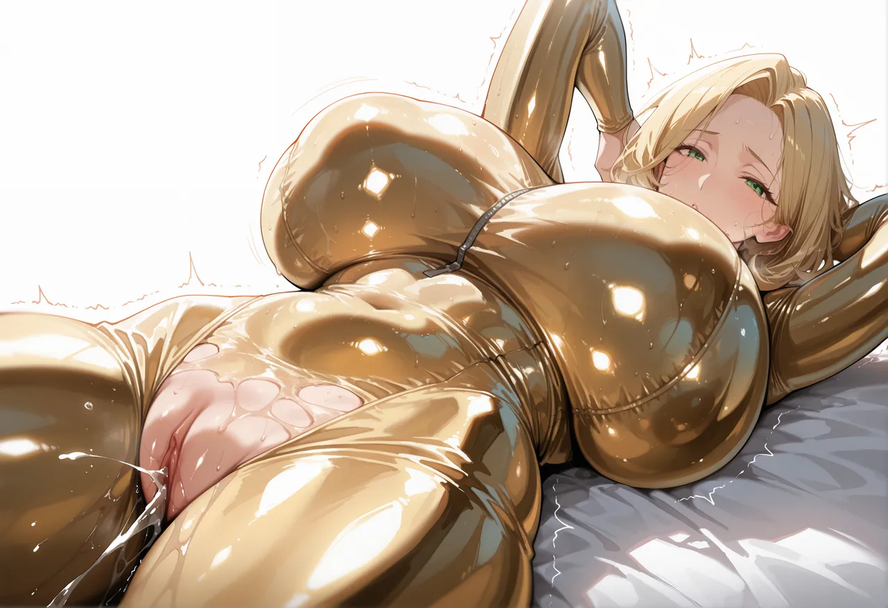 BigMelons オリヴィア陽向 金ボディースーツ - Image 62