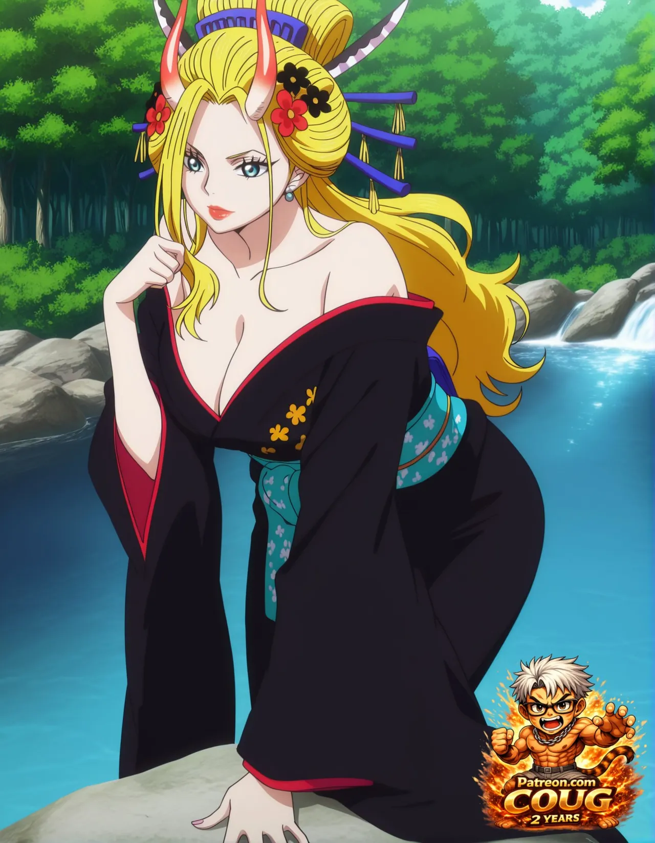 Black Maria hentai One Piece NSFW parody - Image 1