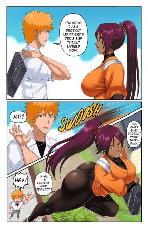Bleached Busty Yoruichi and Rangikyu fucked by big dick of Ichigo - 23 Pics - Page 3