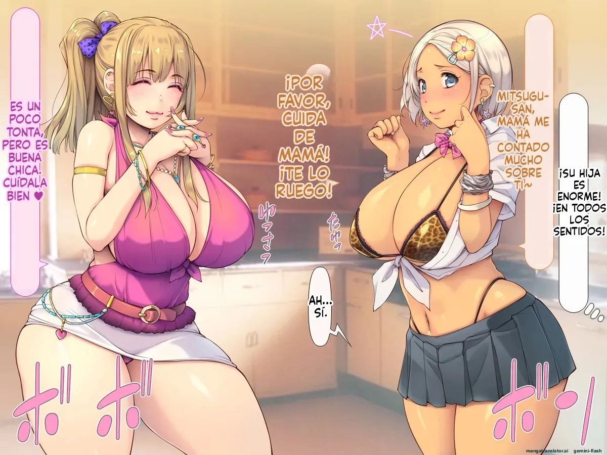 Bokko Bokko ni shite yaru yo Yanmama Gyaru to Kogyaru no Oyakodon Spanish MTL - Image 57