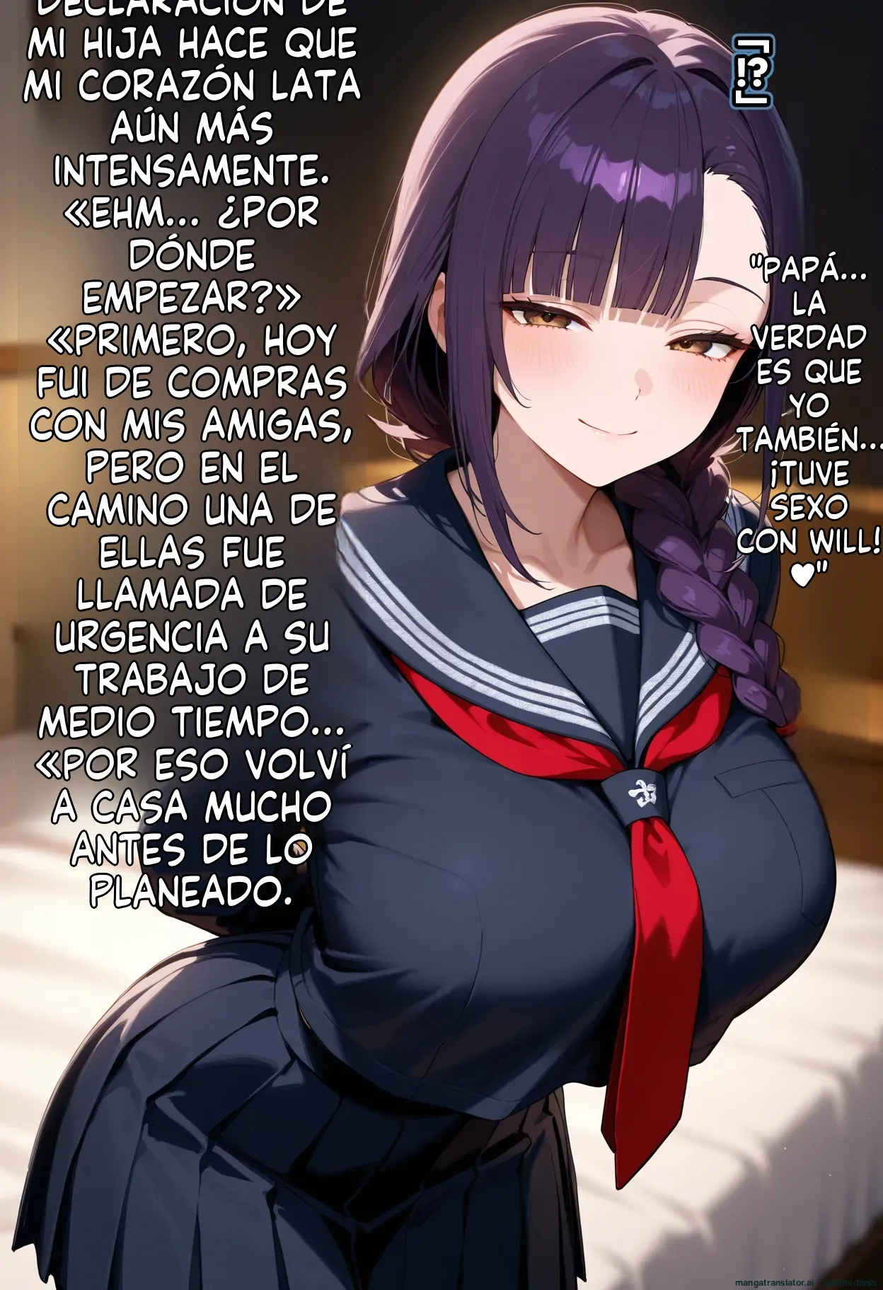 Bokon Kanraku Kuroi Kyokon ni Ubawareru Katei, Netorareta Tsuma to Musume ni Shasei Kanri sareru Boku Spanish MTL - Image 36