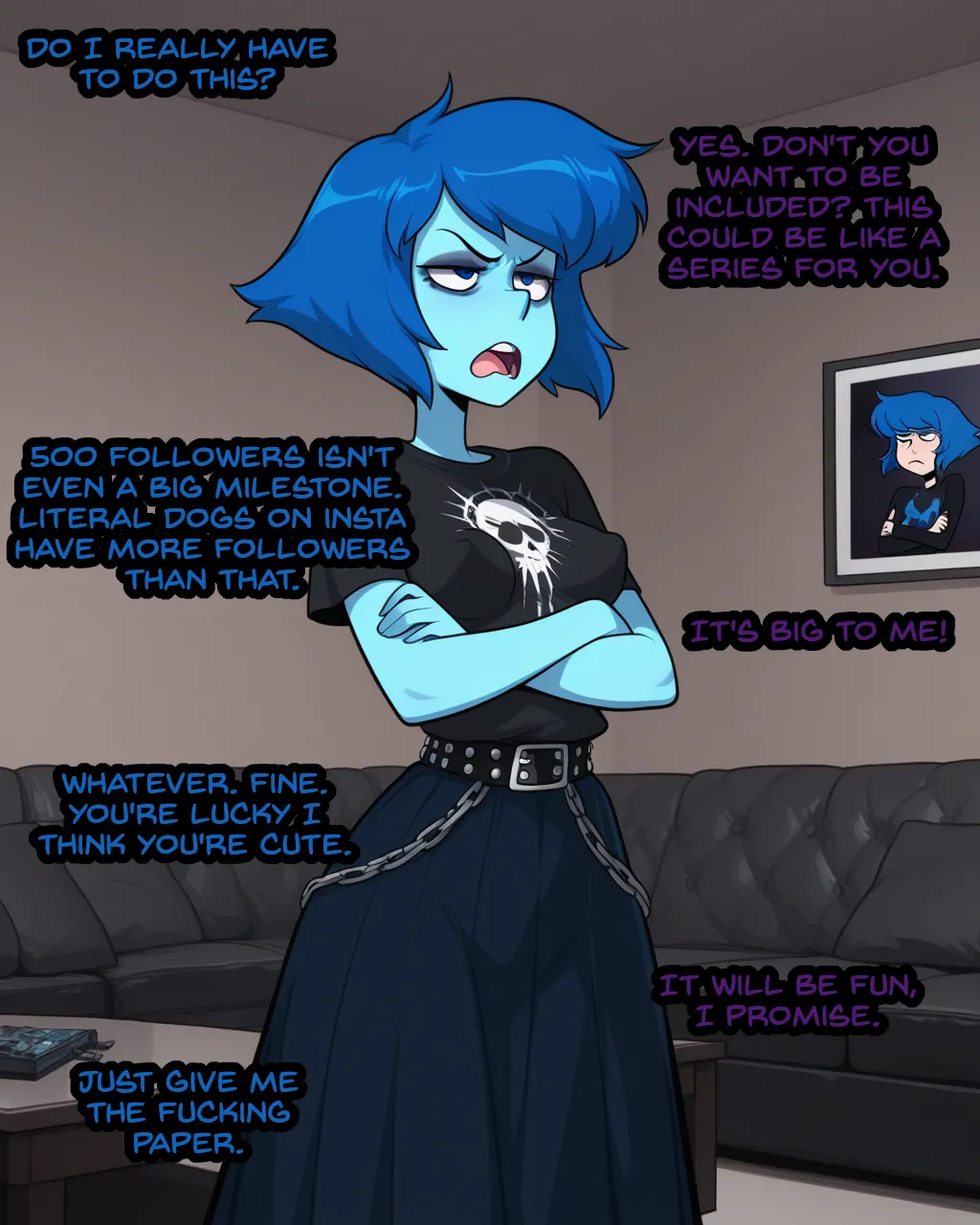 BrokenBismuth Pixiv Subscriber Milestone Lapis Lazuli Comic - Image 1