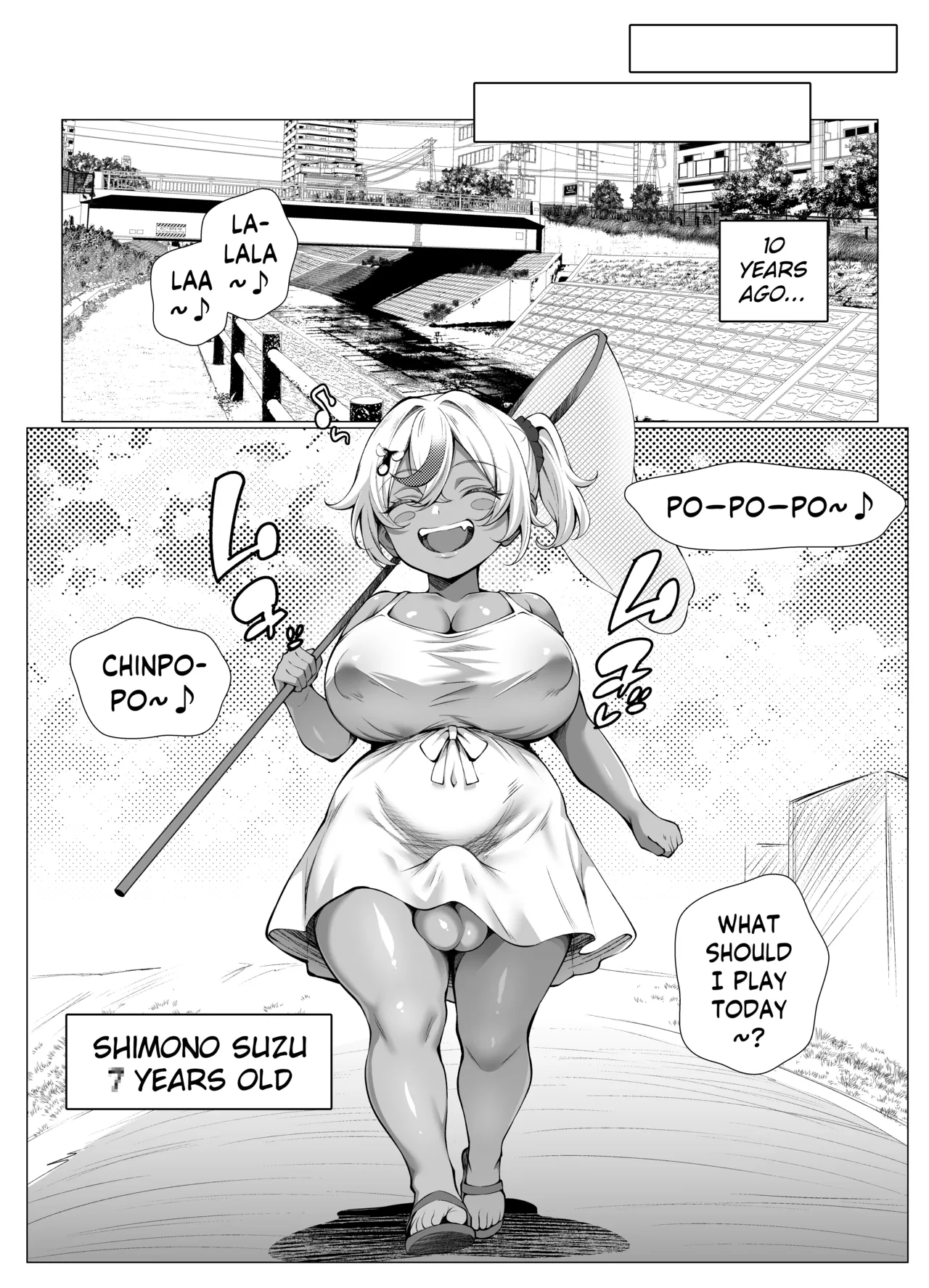 ByururunYoukeijou Beruru Dekachin Futanari Gal Suzu-chan no Chi Nichijou Childhood Arc English Digital - Image 5