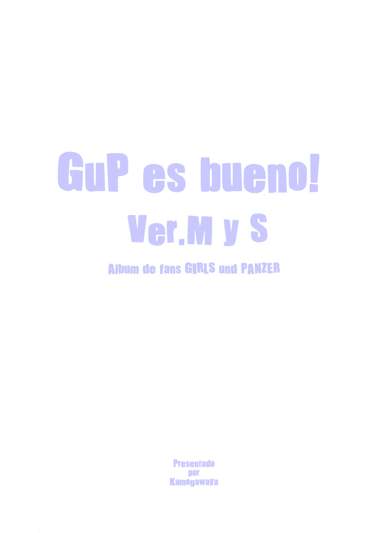 C103 Kamogawaya Kamogawa Tanuki GuP is Good ver. MSGuP es Bueno Ver. M y S Girls und Panzer Spanish Blacklabel Scan - Image 35