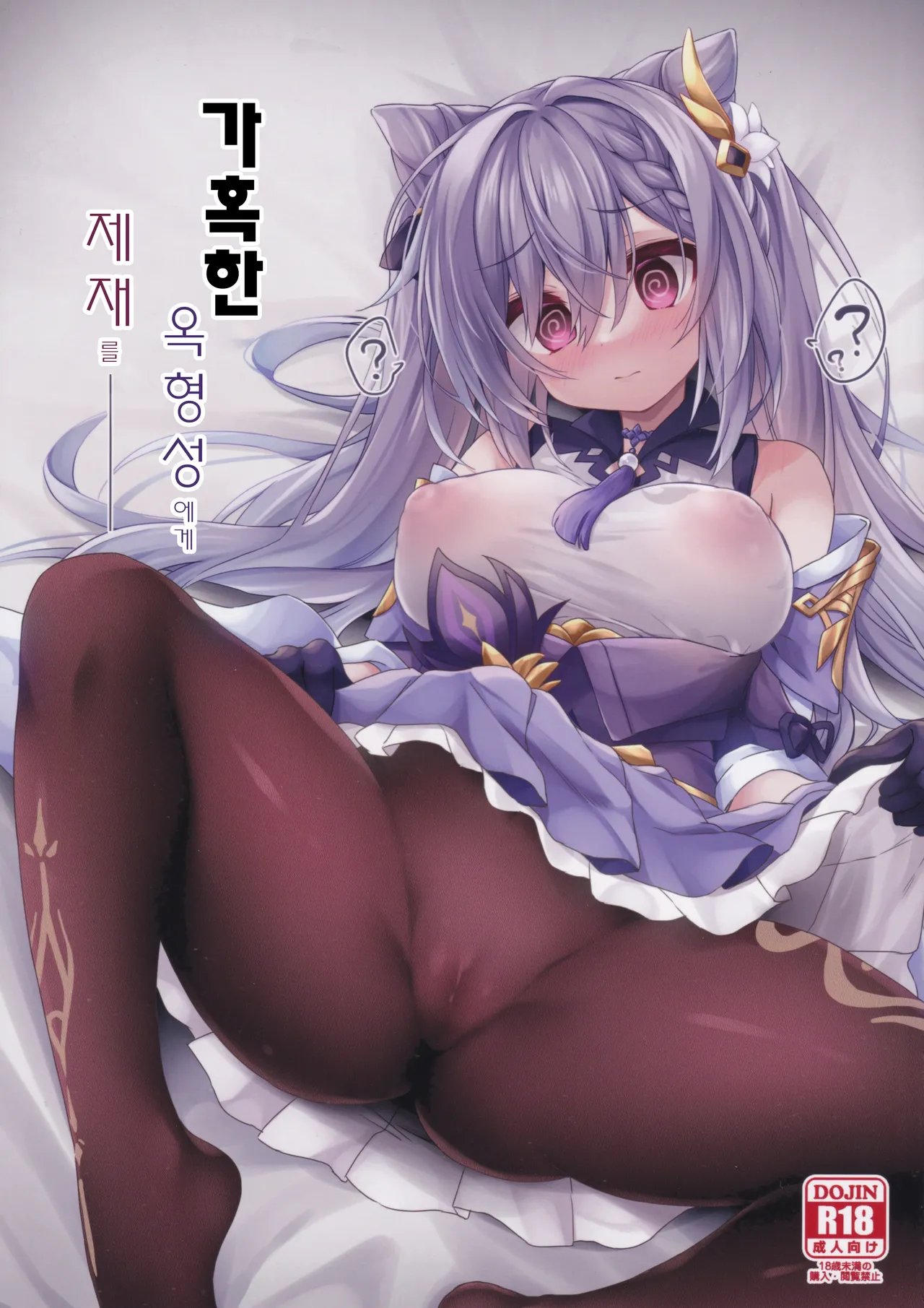 C103 Navy Blue Kagura Nanaki Black na Keqing ni Saimin o 가혹한 옥형성에게 제재를 Genshin Impact Korean - Image 1