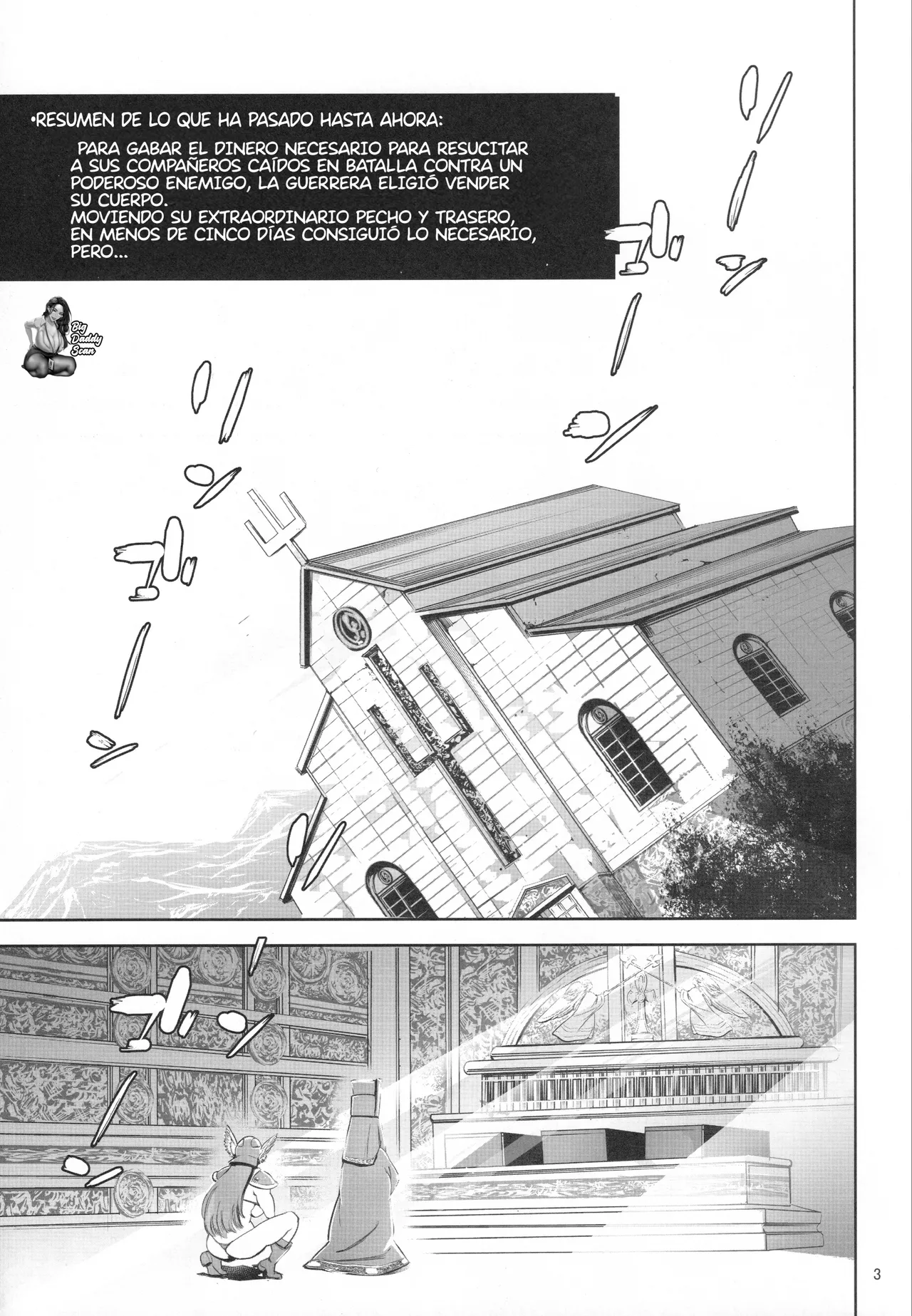C106 MaguroFiction Tuna Empire Haiboku Onna Senshi to Yareru Sabaku no Kuni no TougijouDerrota El Establecimiento Nocturno En Un País Desértico Donde Se Puede Follar A Una Guerrera Activa Dragon Quest III Spanish BigDaddy Scan - Image 2
