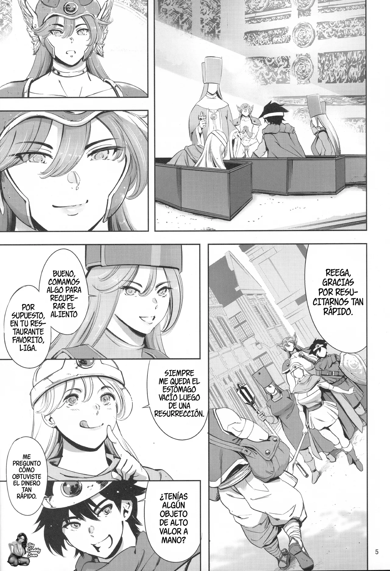 C106 MaguroFiction Tuna Empire Haiboku Onna Senshi to Yareru Sabaku no Kuni no TougijouDerrota El Establecimiento Nocturno En Un País Desértico Donde Se Puede Follar A Una Guerrera Activa Dragon Quest III Spanish BigDaddy Scan - Image 4