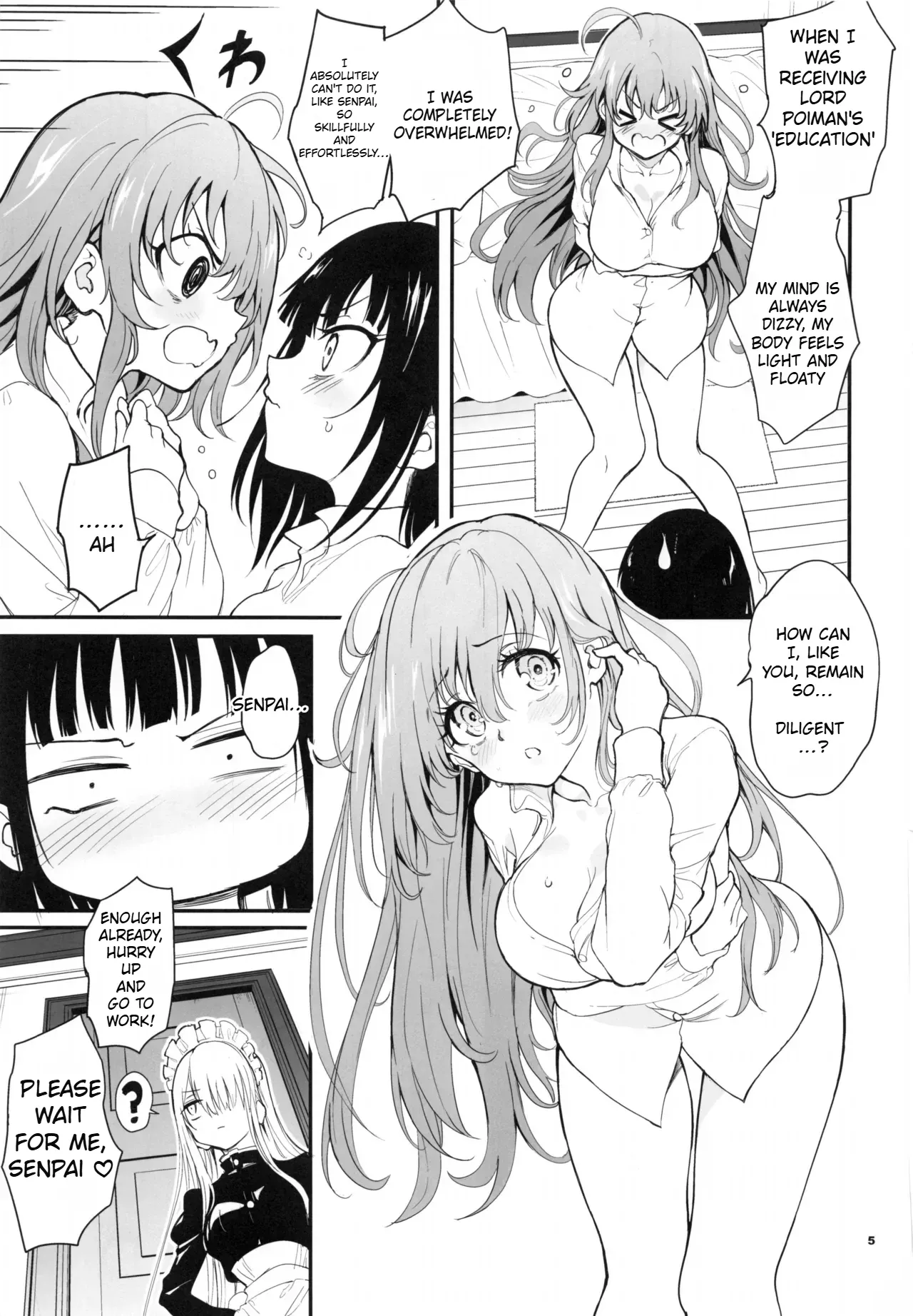 C107 Kyockchokyock Kyockcho Maid Kyouiku. 9 -Botsuraku Kizoku Rurikawa Tsubaki- EnglishSpice-Up_translation - Image 5