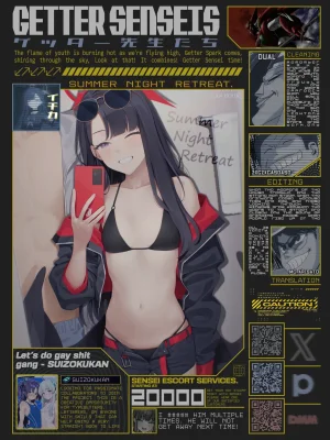 C107 Titano-makhia Mikaduchi Summer Night Retreat Blue Archive English Getter Senseis - Page 44