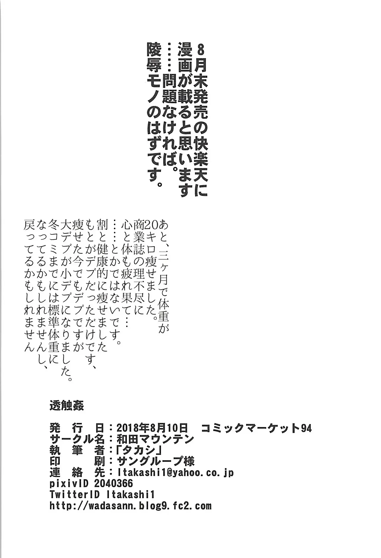 C94 Wada Mountain Takashi Toushokukan Touhou Project VGT13 English - Image 19