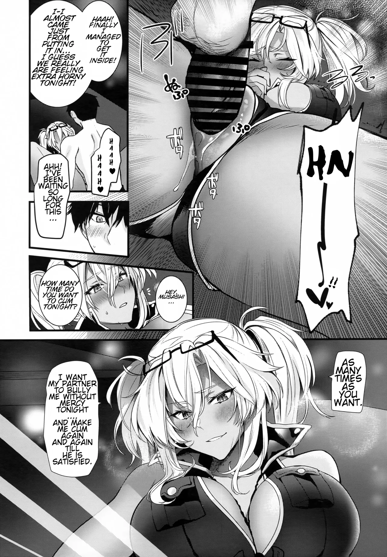 C99 Marosaan Yunamaro Musashi-san no Yoru Jijou Yoi no Umi to Himegoto-hen Musashi-sans Night Time Proclivities The Secret of The Twilight Sea Kantai Collection -KanColle-English CT Scans - Image 37