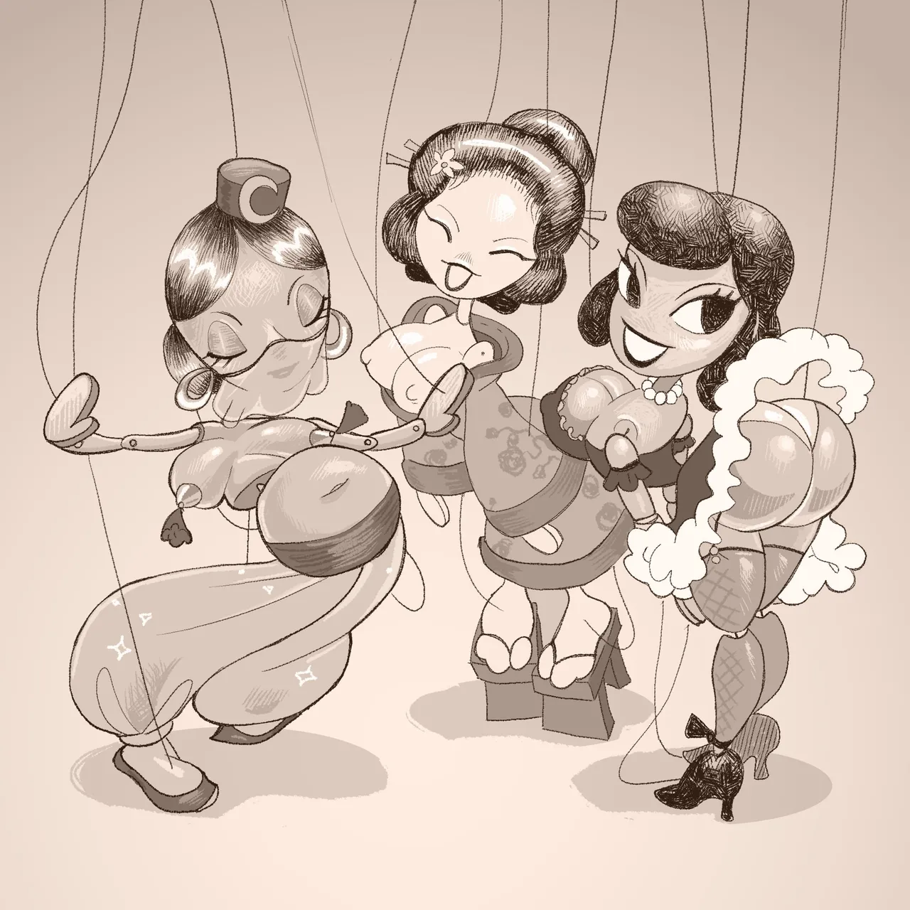 Capcognito Pinocchios Puppet Girls - Image 8