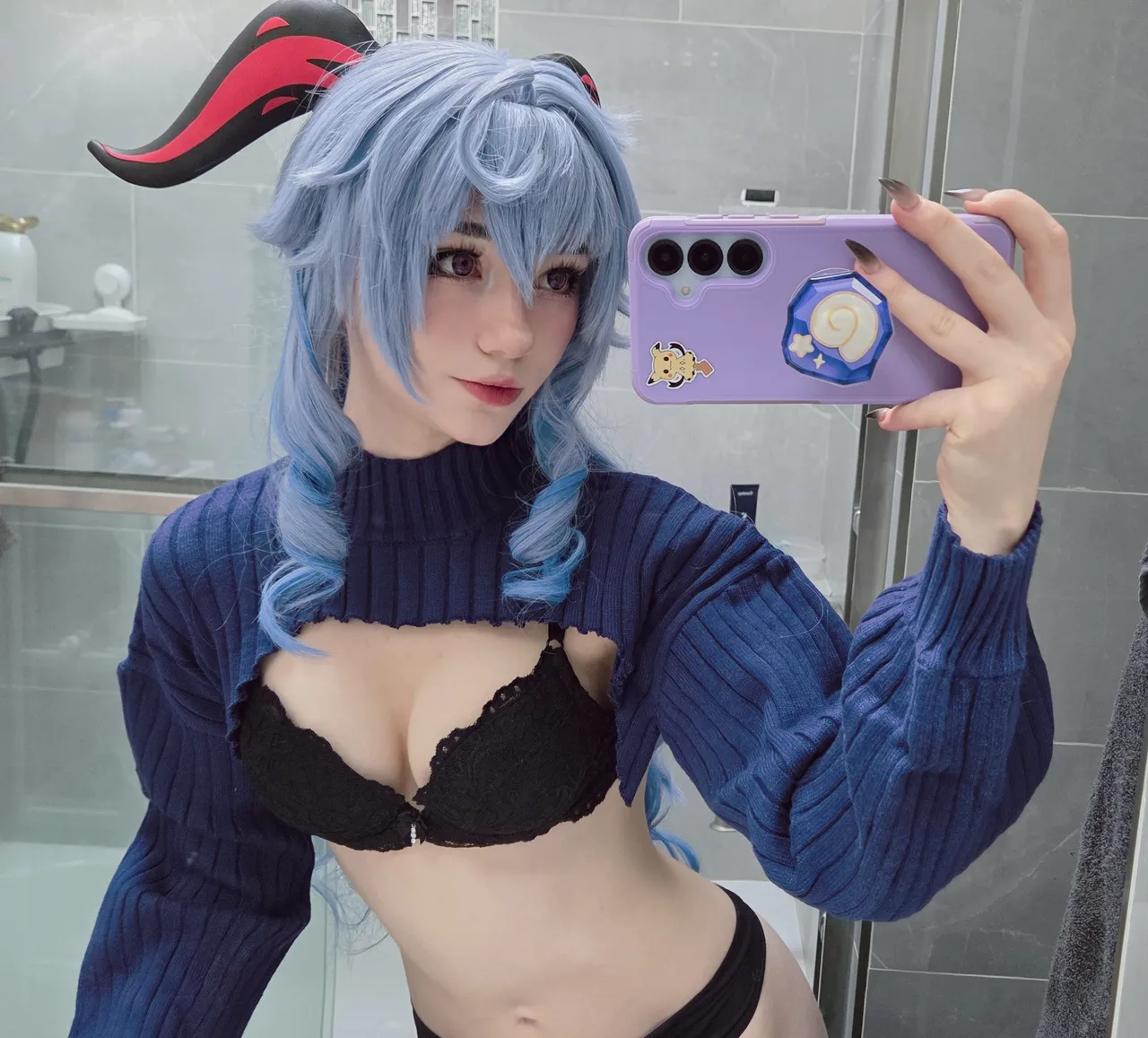 Celebi cosplay - Ganyu lingerie - Image 12